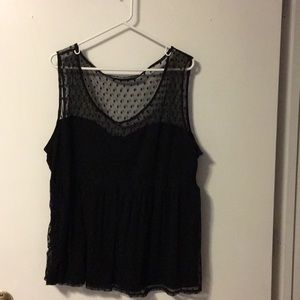 Polka dot Peplum Plus Top